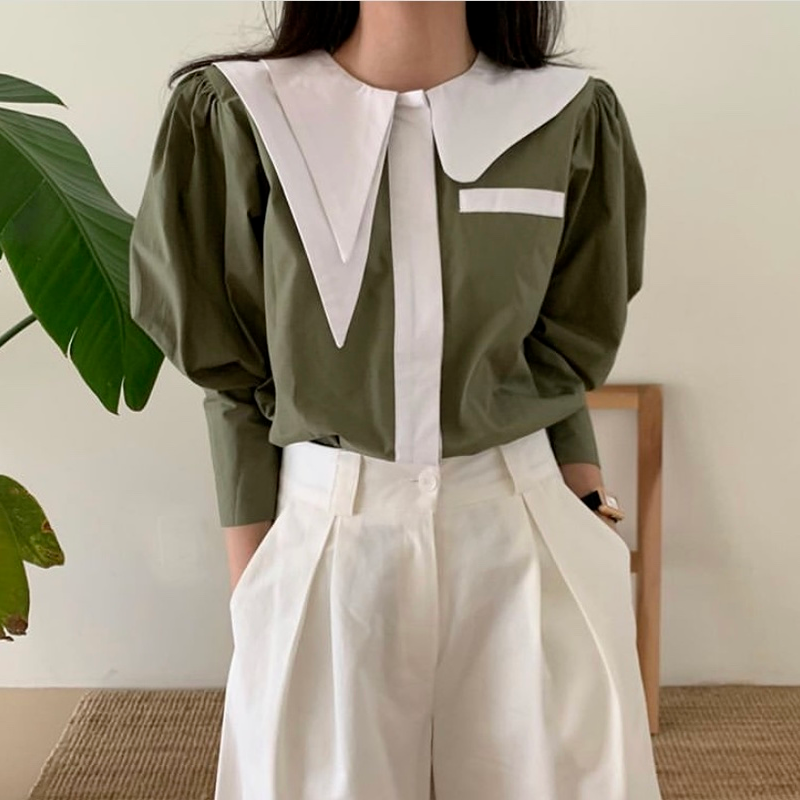 Autumn Irregular Double Long-sleeved Shirt