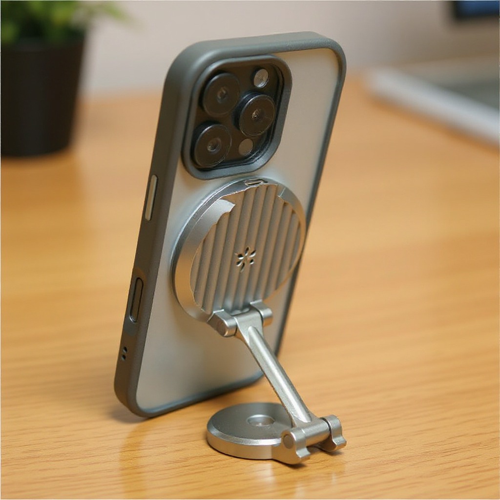 360degree  Rotating Stand  Case, Suitable For  Magnetic Anti Drop  Adjustable Horizontal And Vertical Screens, Essential For Office Workers And Drama Fans — foto 2