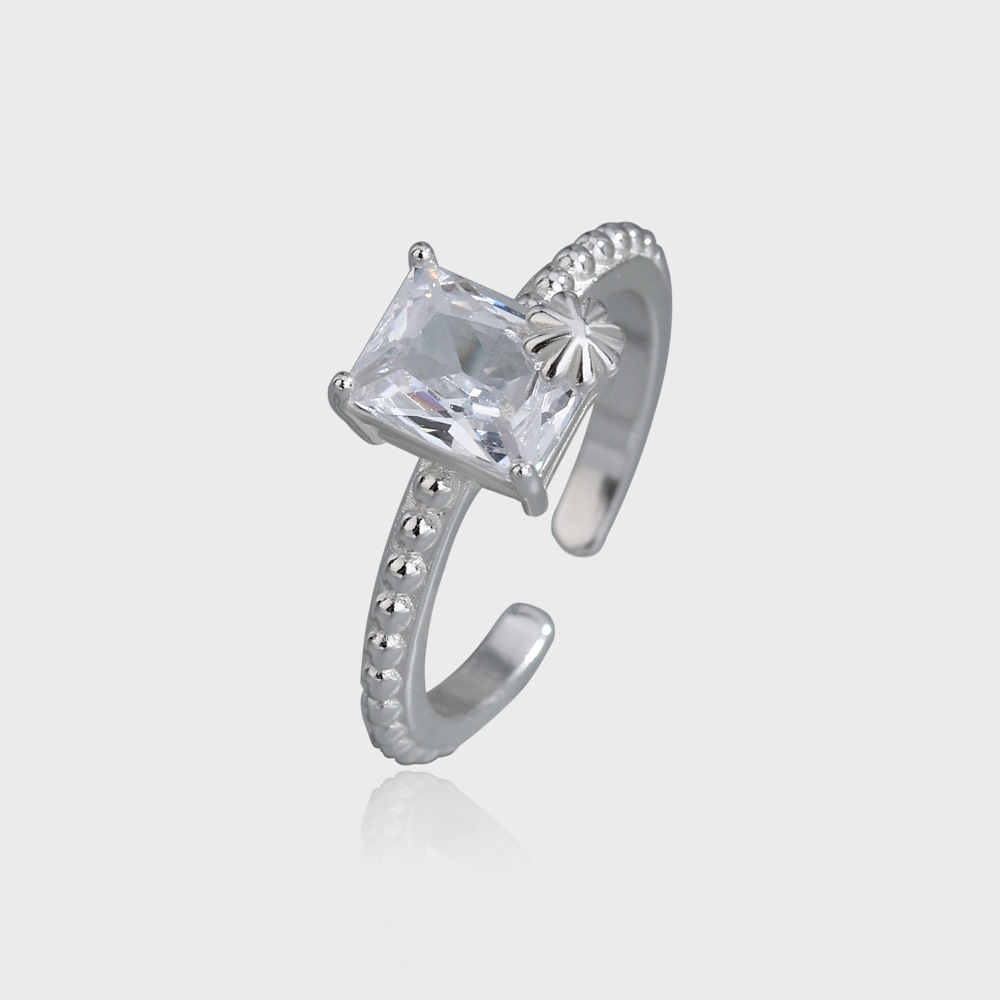 Ins Cool Style Light Luxury Irregular French Personality Texture Cool Girl Ring
