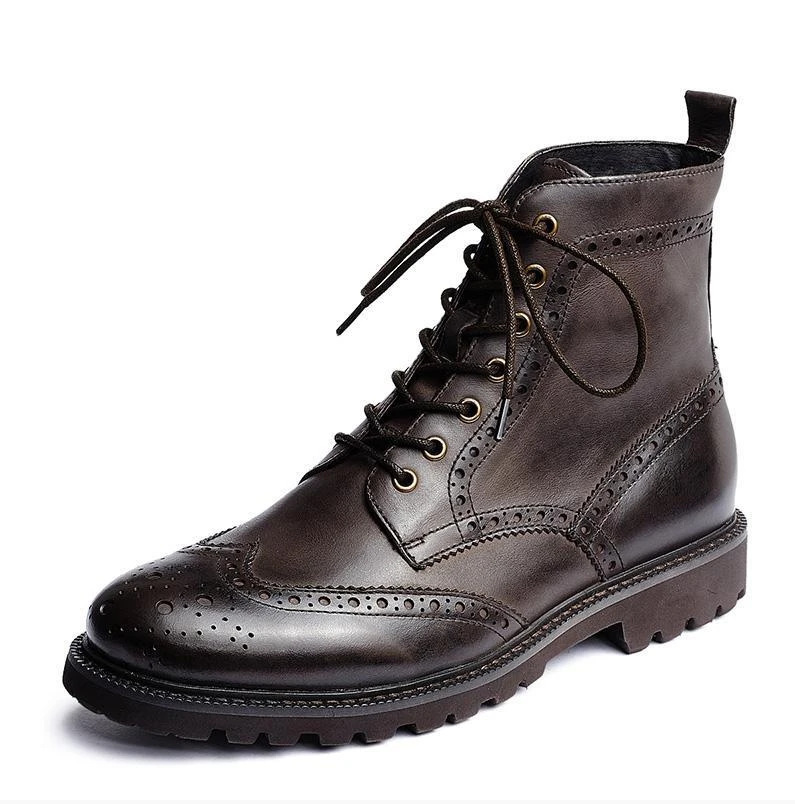 Title 2, Heren Martin boots met lage hak en ronde neus, ...