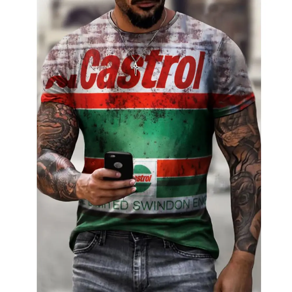 European And American Men's Fashion Style Short Sleeved T-shirt