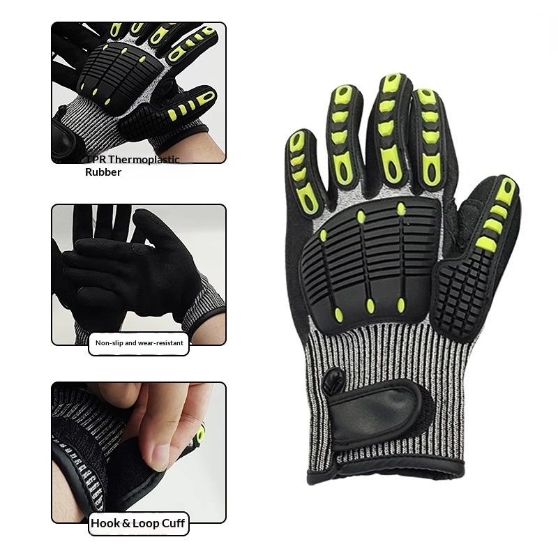 Gants Anti-Impact et Anti-Coupure Renforcés TPR