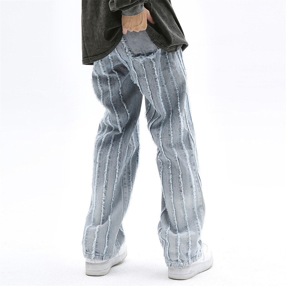 Title 4, Ins Loose Broad-leg Pants With Cat Whiskers for...