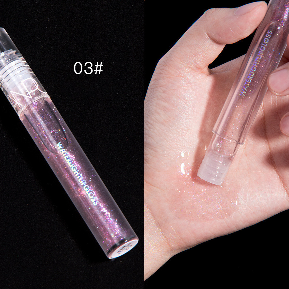 Non fading And Non stick Glass Lip Mirror Water Glossy Lip Glaze Grape Purple - Shop at LoveMi