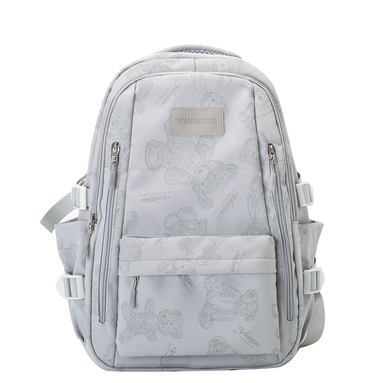 Cute Bears Print Backpack Fashion Versatile Large Capacity Travel Bags Women Jun - Picture 12 of 13
