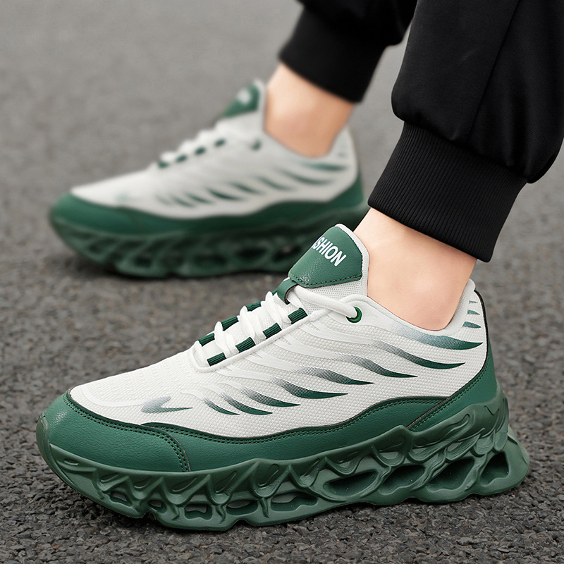 Men's Lace-up Sneakers Thick-soled Daddy Vulcanized Shoes Outdoor Running Sports - Bild 9 von 9
