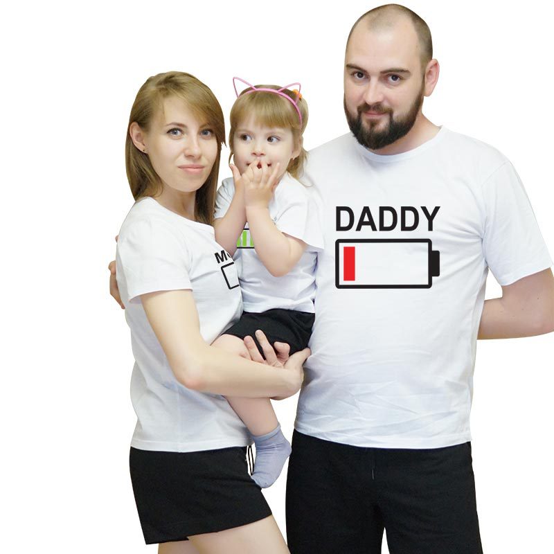 Title 2, Fast selling parent-child short sleeve T-shirt