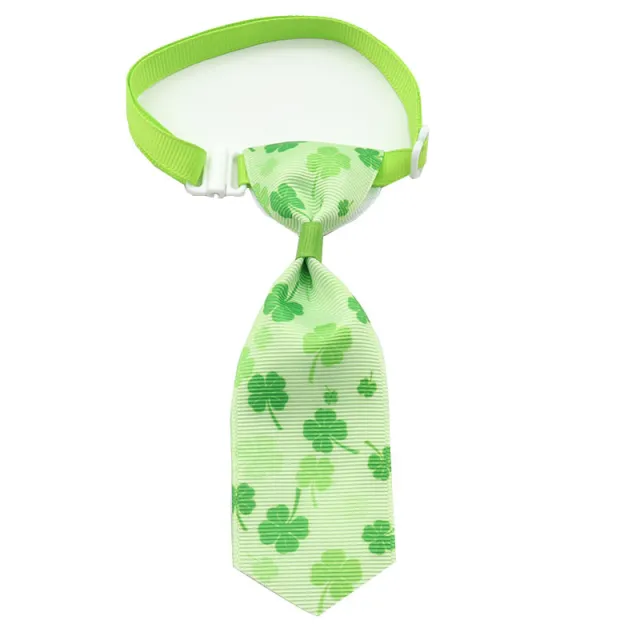 St. Patrick's Day Four leaf Clover Bow Pet Tie 6 Style - Shop at LoveMi