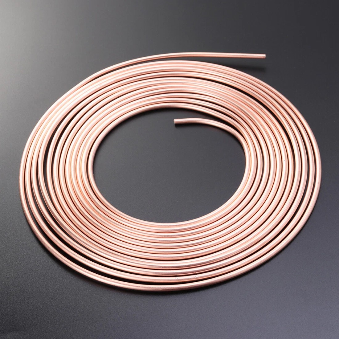 2x 25ft Copper Brake Pipe Line Tube Rolls Kit with 32 Nut Fittings — image 8