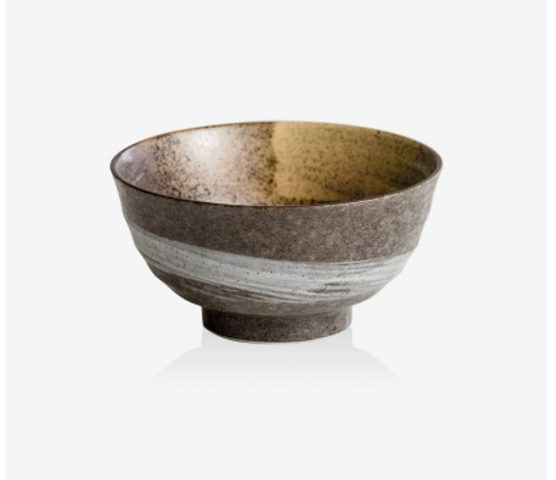 Title 10, Mino Yaki Rice Bowl Japanese Handmade Household...