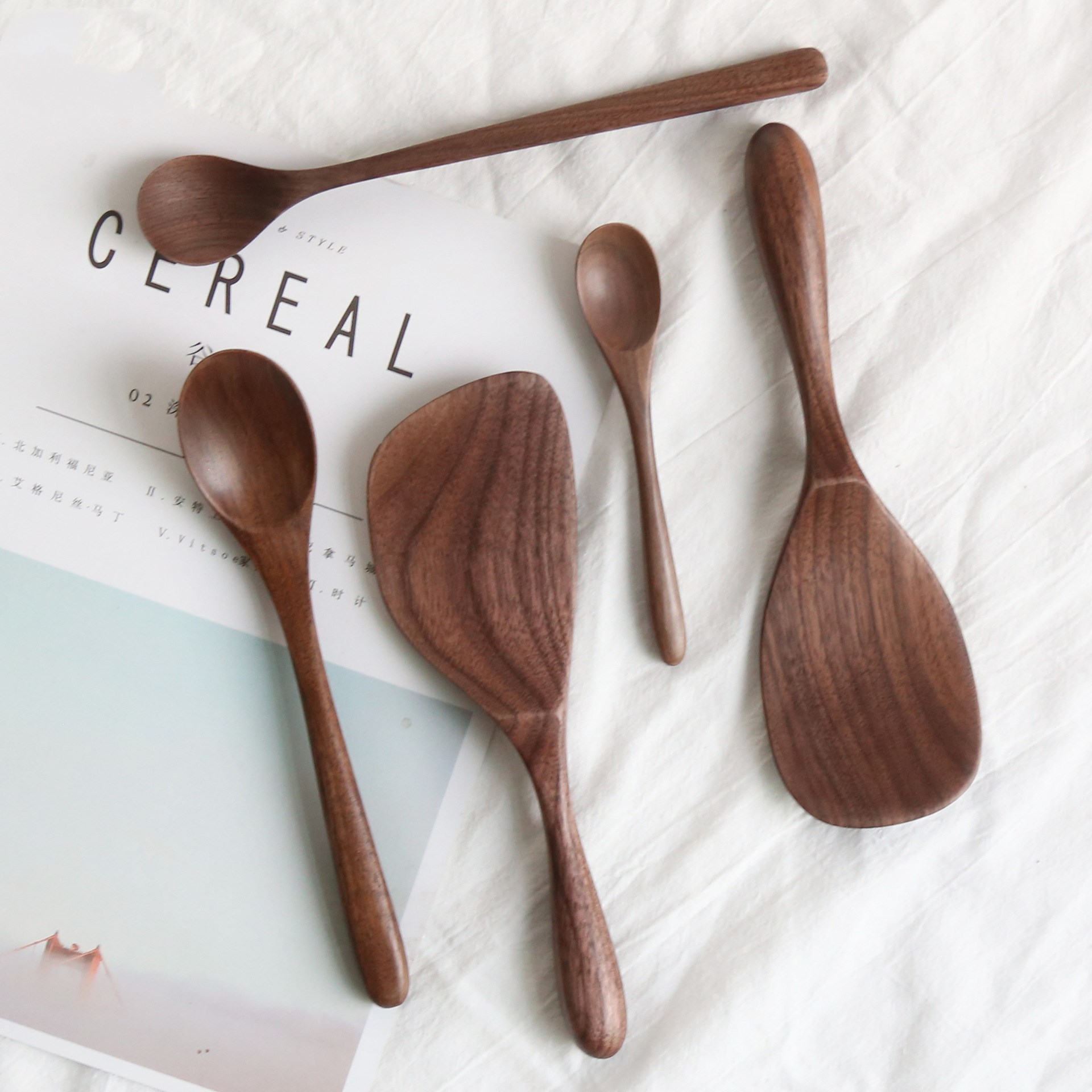 Title 5, Black walnut cutlery spoon