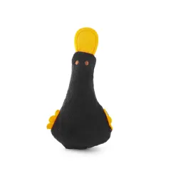 Cute Duck Pet Toys Dog Cat Plush Toy Squeak Sound Dog Toys Catnip Toy Dog Chew Toy For Small Large Dogs Training Accessories - Black - View 1
