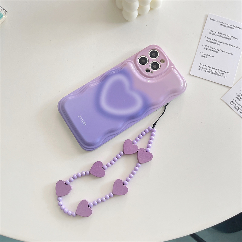 Pink purple Case and bracelet