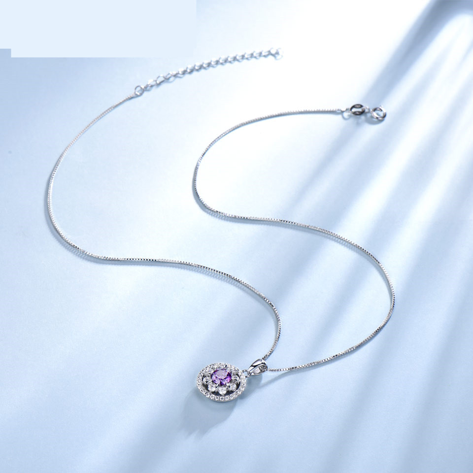 Sterling Silver Birthday Gift For Girlfriend To Send Necklace