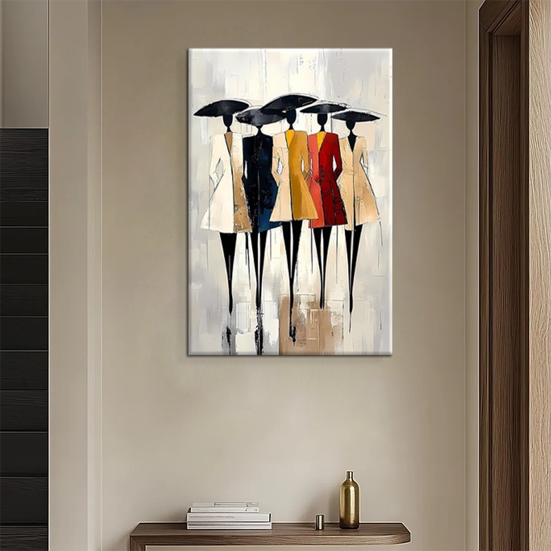 Hand-Painted Oil Paintings On Canvas Abstract African Woman Painting Wall Picture For Living Room Home Decor Art No Framed 3