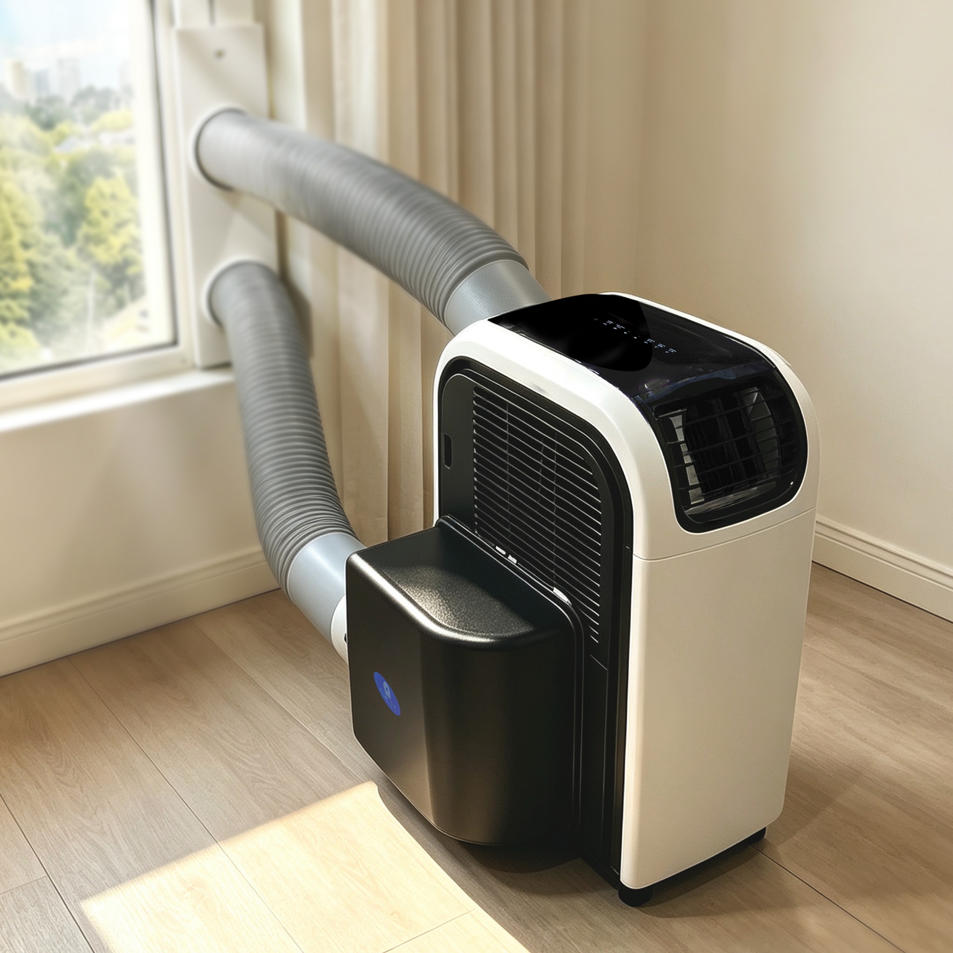 Climatiseur portatif à double tuyau 12 000 BTU, sans unité extérieure – Image 3