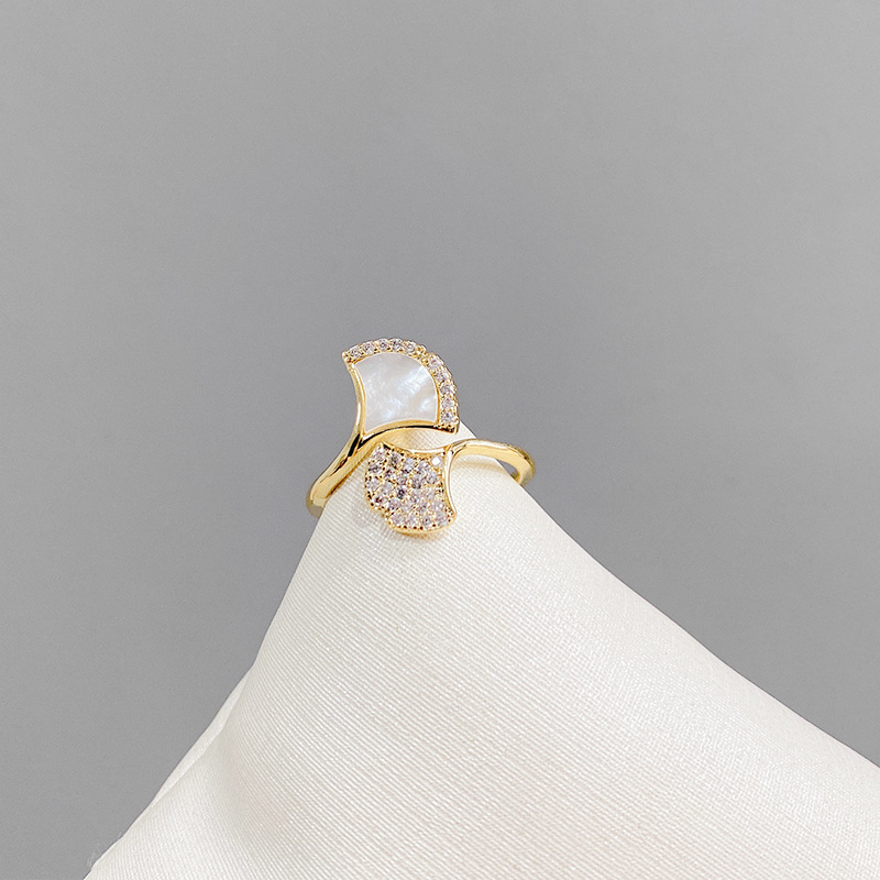 Fashion Personality Ginkgo Leaf Simple Index Finger Ring