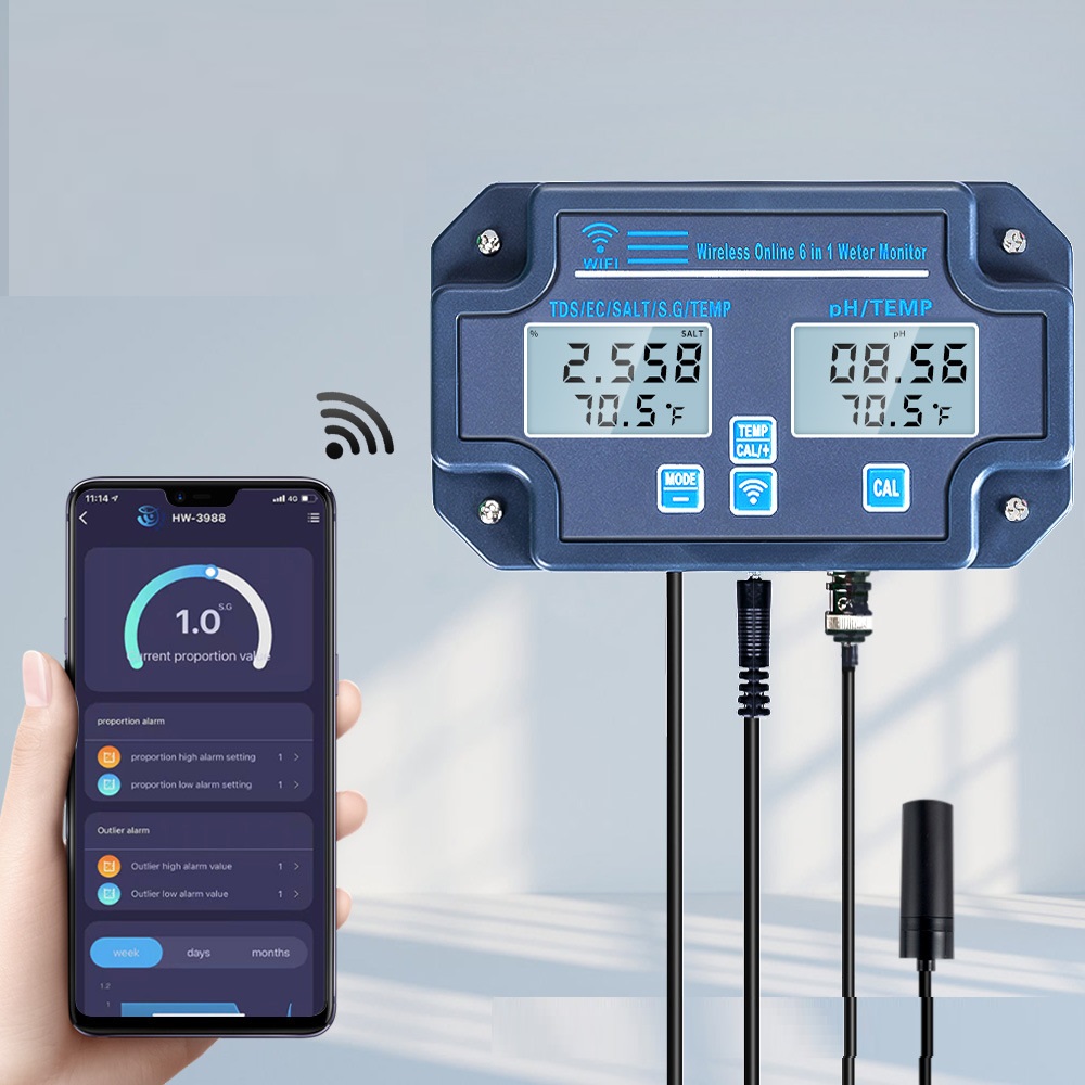 Six-in-one Multi-function With WiFi Online Detection Digital Display