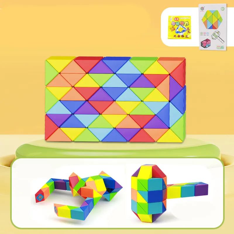 Snake Twist Cube Stress Relief Educational Toys Children Gifts Magic Snake Ruler Puzzle Folding Educational – image 10