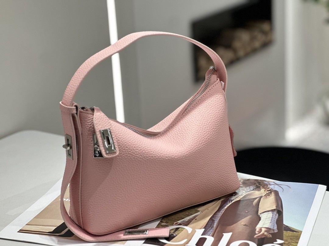 Sac sous les bras en cuir de vache de première couche – Image 9