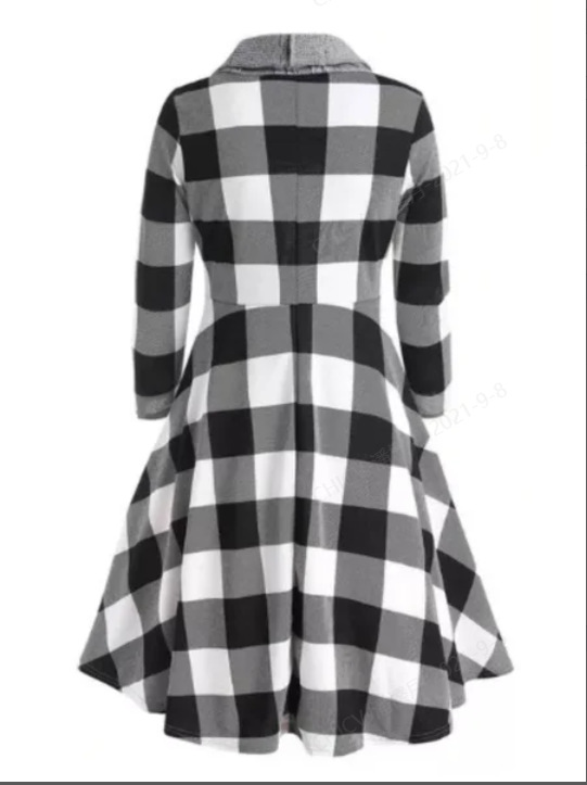 Stitching Solid Color Temperament Commuter Jumpsuit Skirt