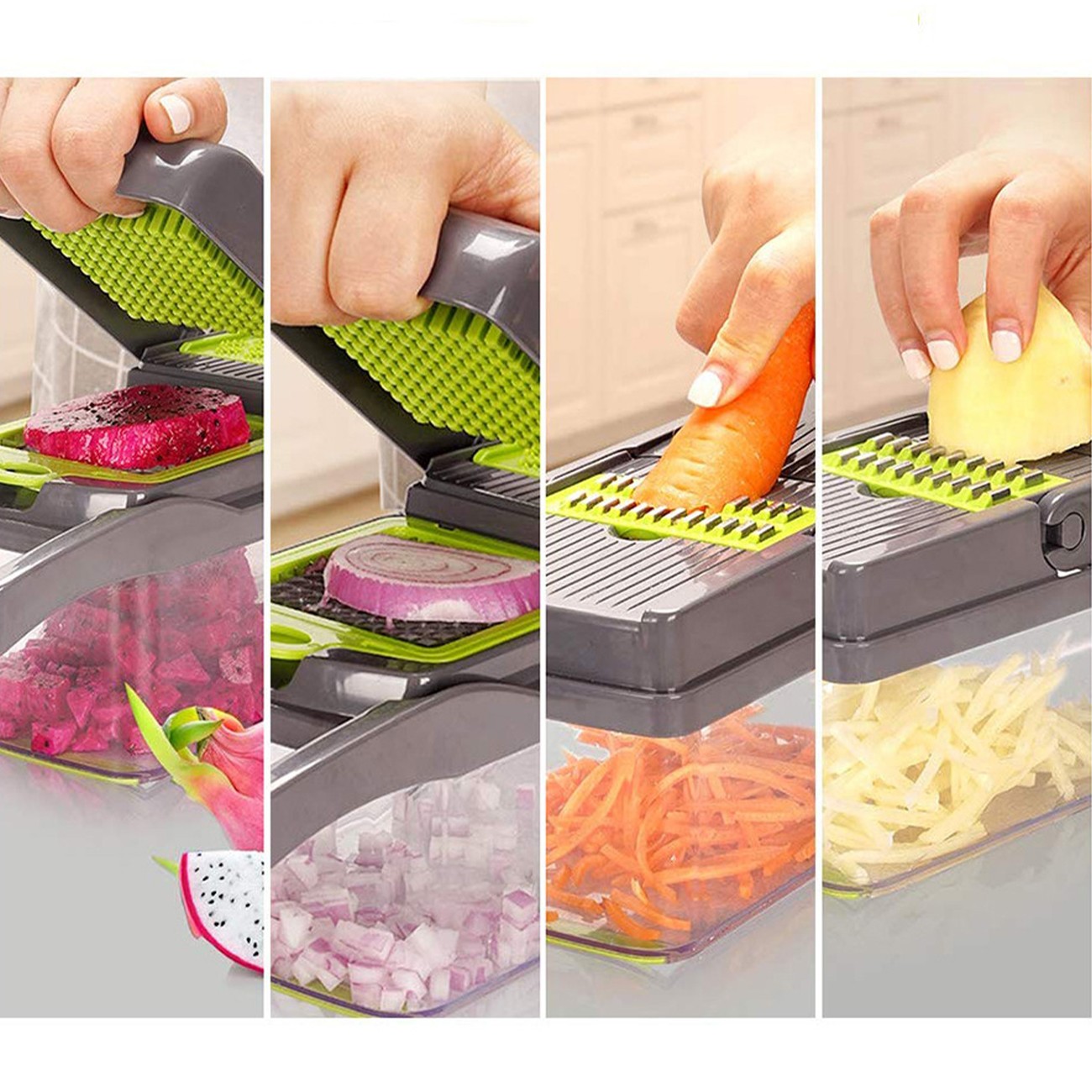 15-In-1 Vegetable Fruit Chopper Cutter Food Onion Photato