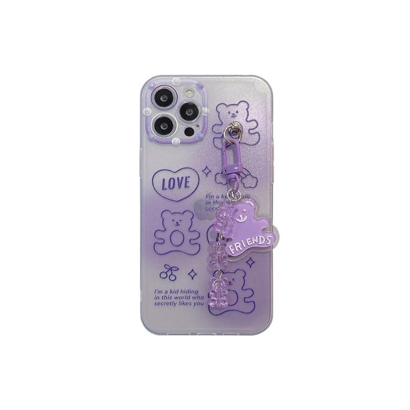 Purple transparent bear