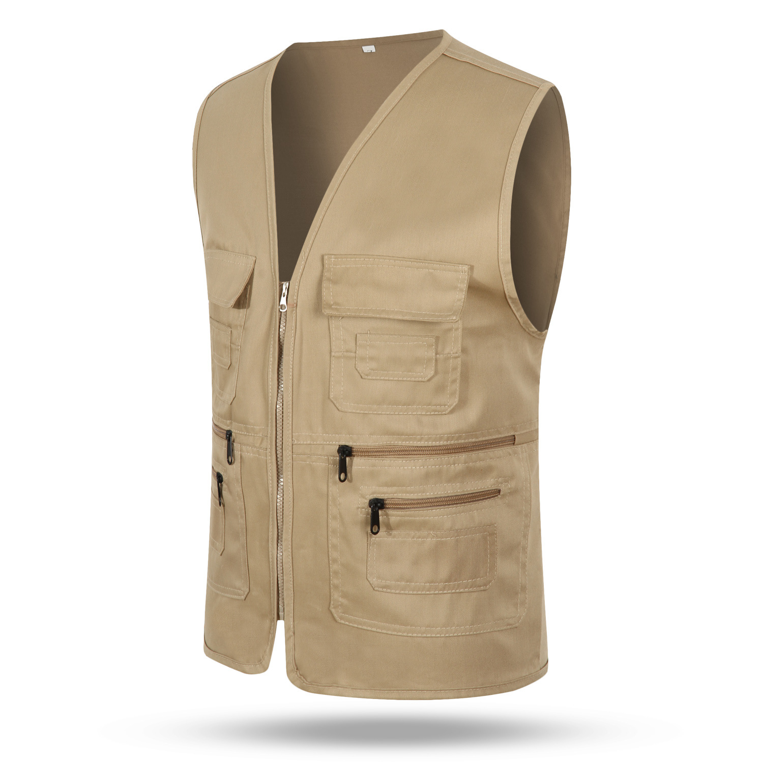 Men's And Women's Polyester-cotton Multi-pocket Vest