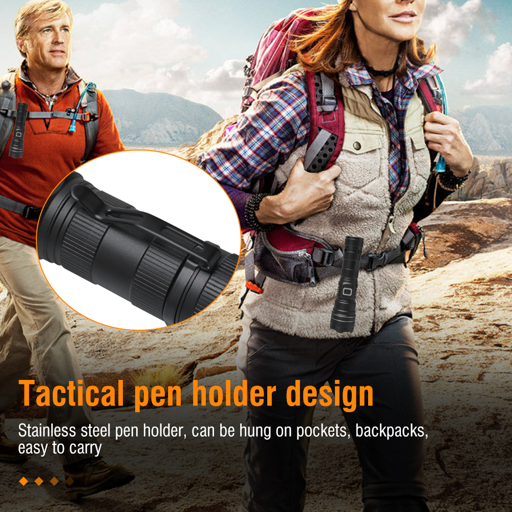 Super Bright 200000LM Torch Led Flashlight USB Rechargeable Zoom Tactical Light — image 8