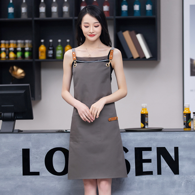 Title 8, Waterproof and Oil-Proof Solid Color Apron For ...