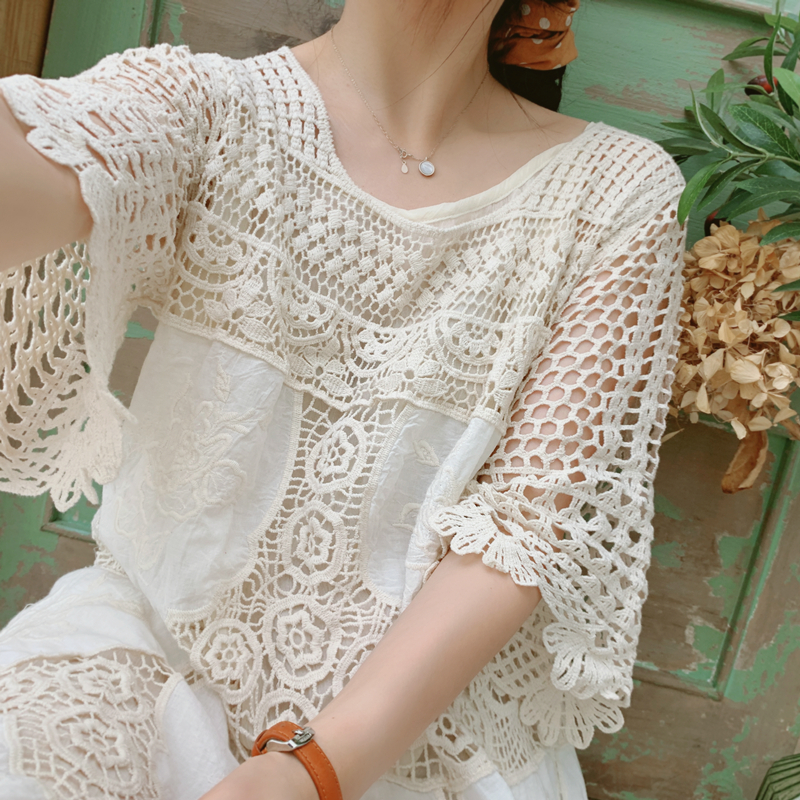 Lace Openwork Midi Dress, picture 4 of 5