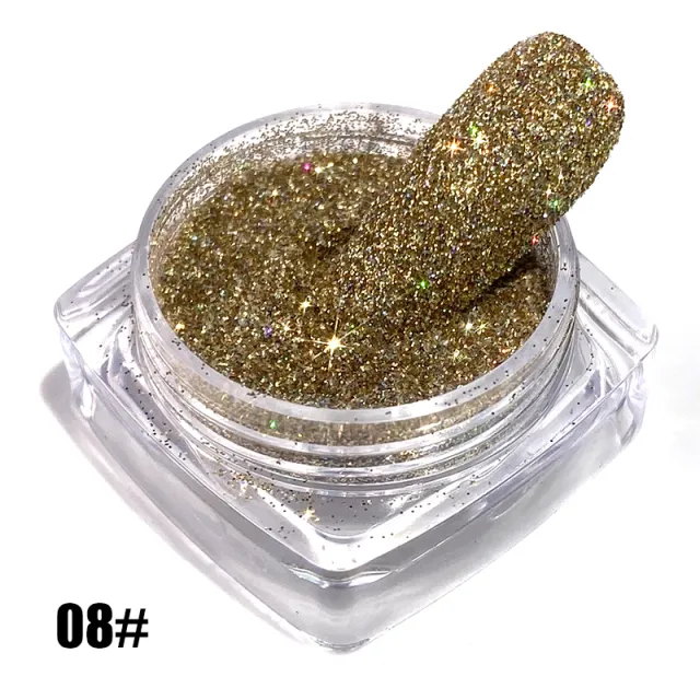 Star Powder Manicure Woolen Cloth Decoration Sugar Edible 8Style - Shop at LoveMi