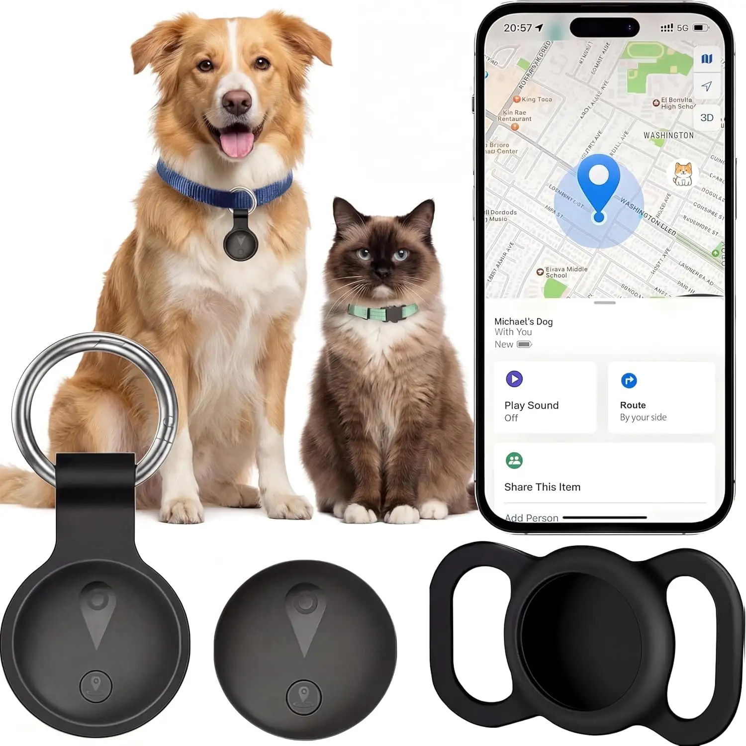GPS Tracker For Dogs, Smart Collar
