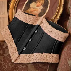 European And American Women's New Solid Colour Crop Top - Black - View 1
