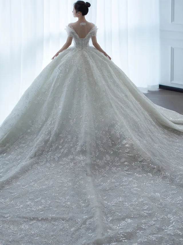 Off Shoulder French Main Wedding Dress Style4 Xs - Shop at LoveMi