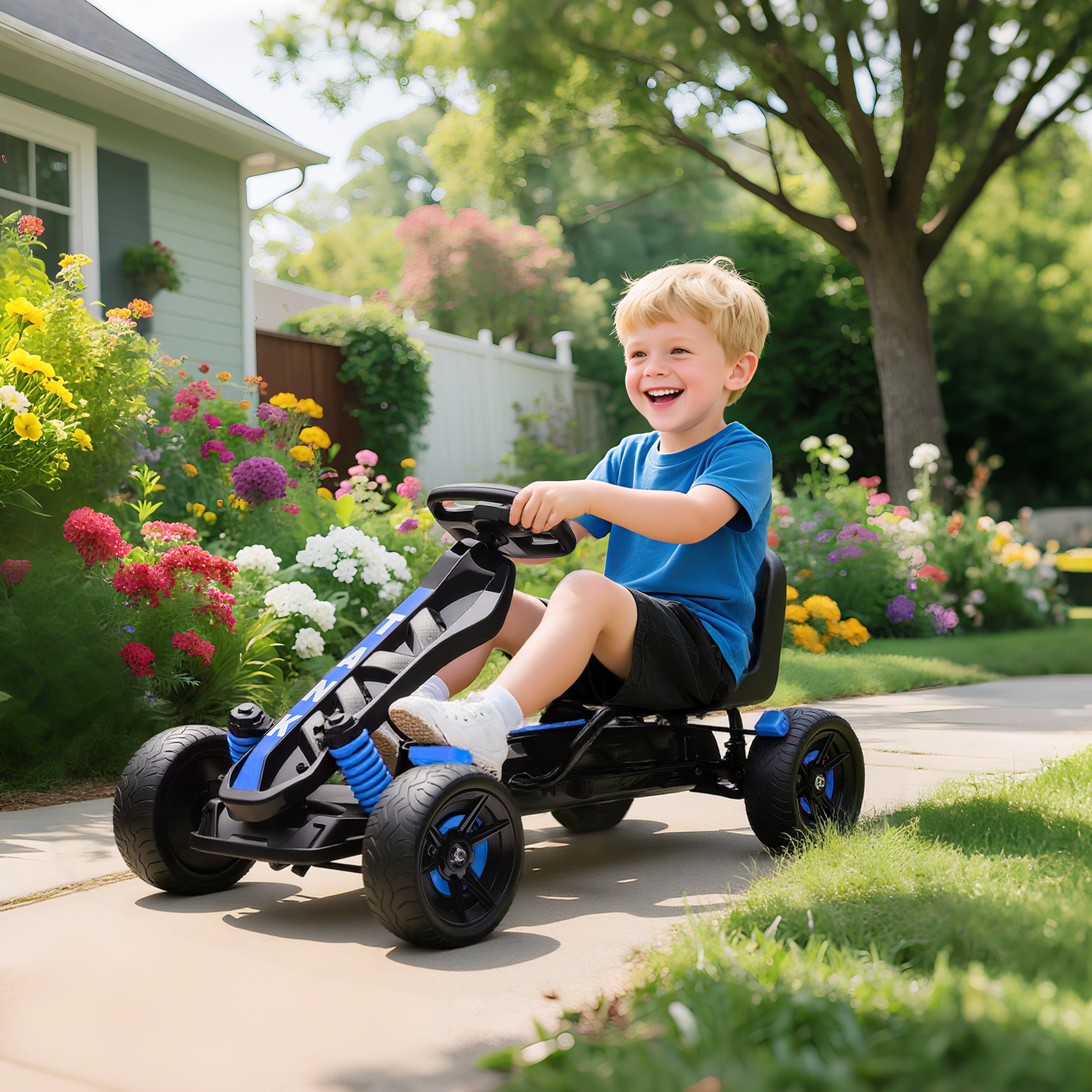 A Pedal Kart Suitable For Children Aged 3-6 Years Old, Equipped With A Free — image 8