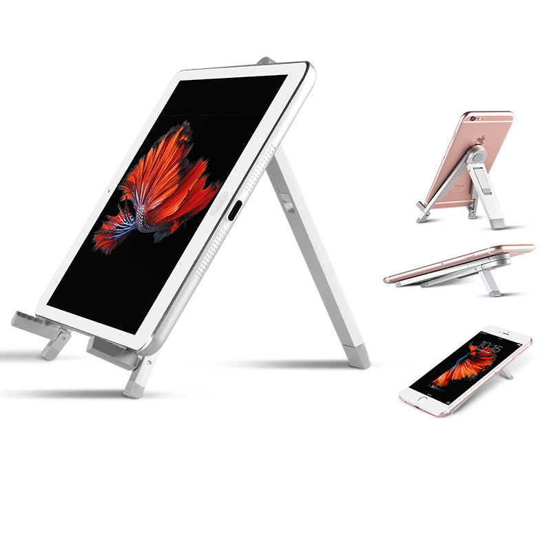 Tablet Mobile Phone Universal Adjustable Triangle Stand Flat Desktop Folding - Image 4