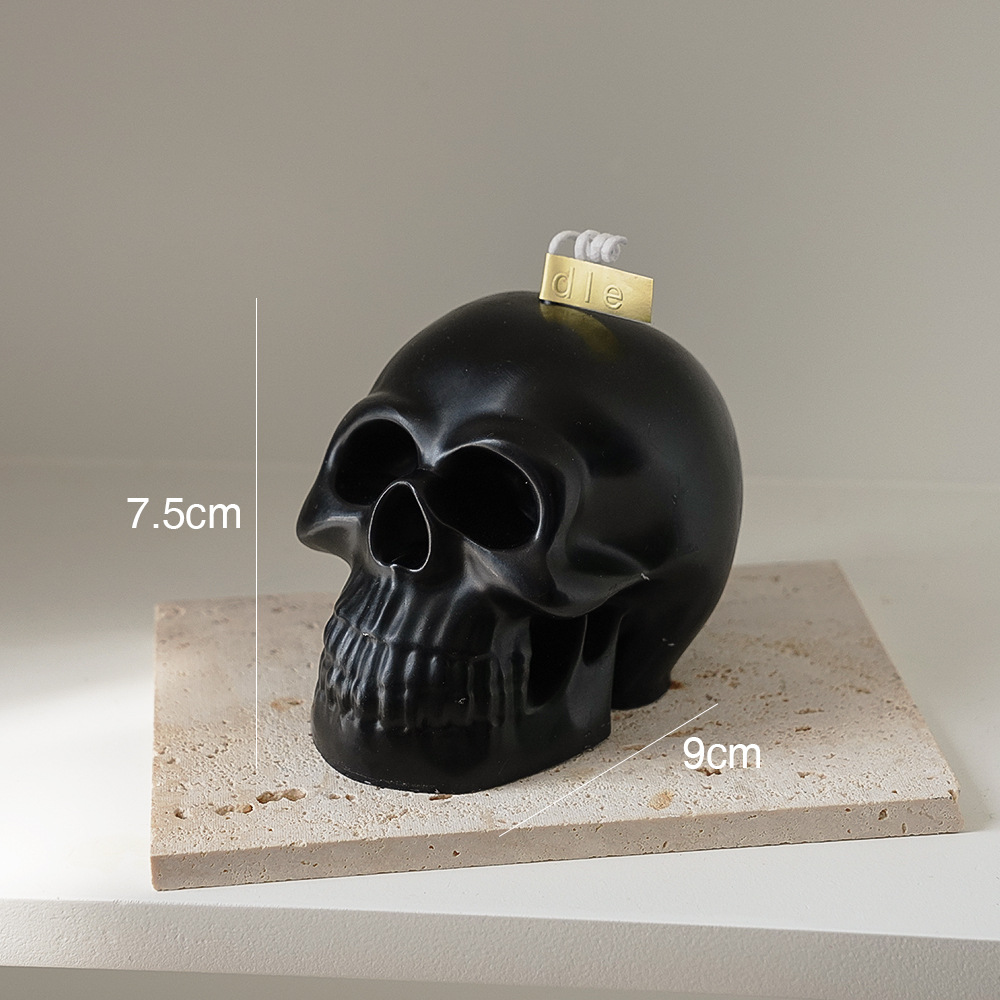 Bougie parfumée crâne en coffret cadeau Halloween 7