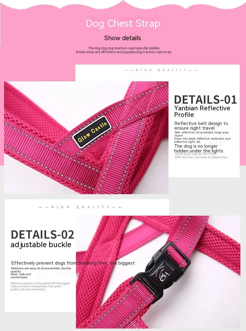 Nylon Luminous Reflective Wire Quick Sleeve Chest Strap