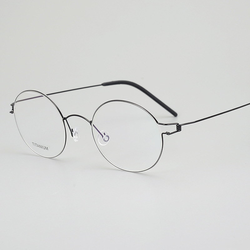 Title 2, Screwless Vintage Pure Titanium Glasses Frame