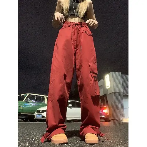 Women's Retro Loose Wide Leg Casual Pants
