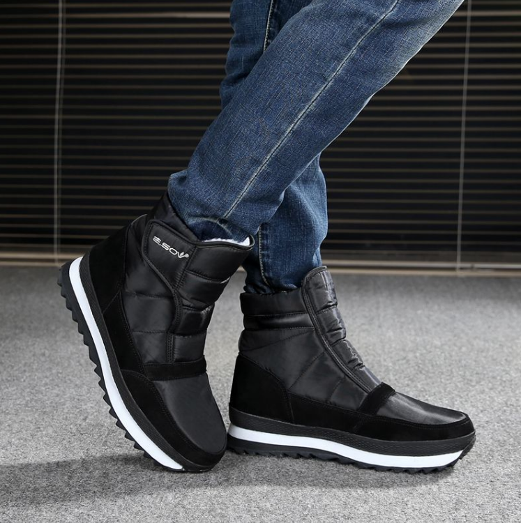 Outdoor Men's Warm Thick-soled Cotton Shoes