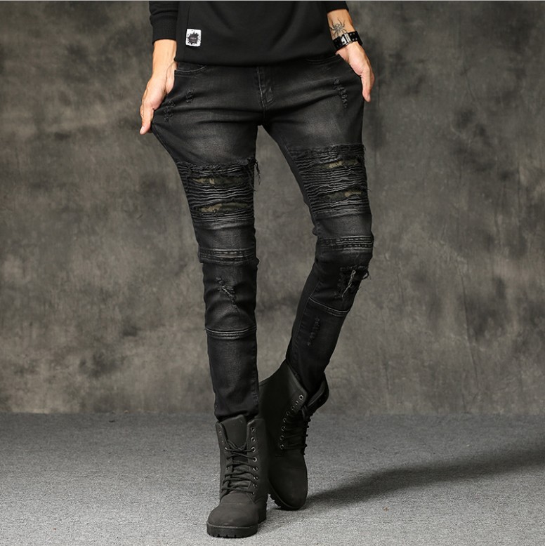 Title 3, Herren Ripped Jeans Slim Fit Vielseitig Elastis...