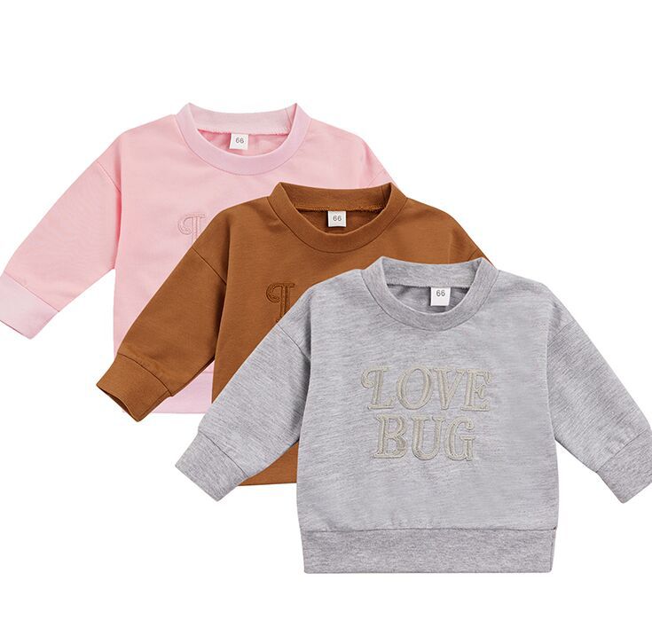 Children's Fashion Personalized Embroidered Letter Sweater