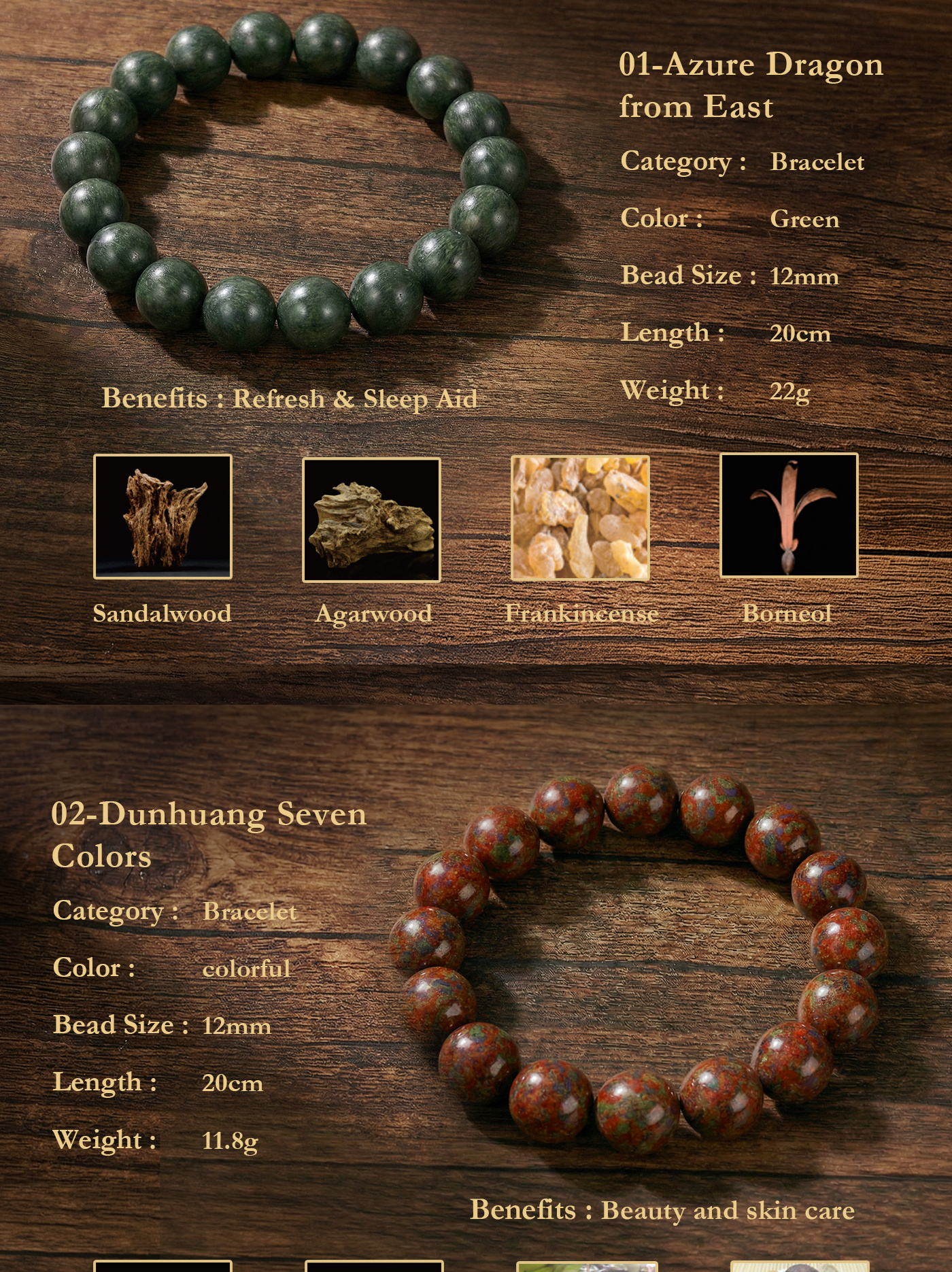 Traditional Chinese Medicine Jewelry Bead Bracelet