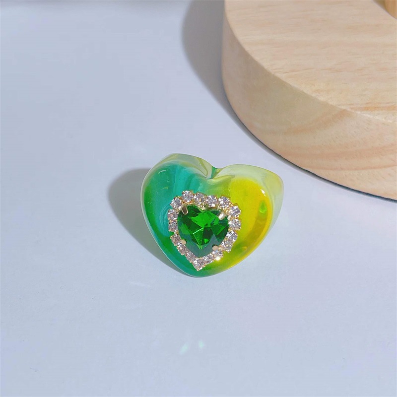 Title 6, Gradient Color Heart Encrusted Summer Personali...