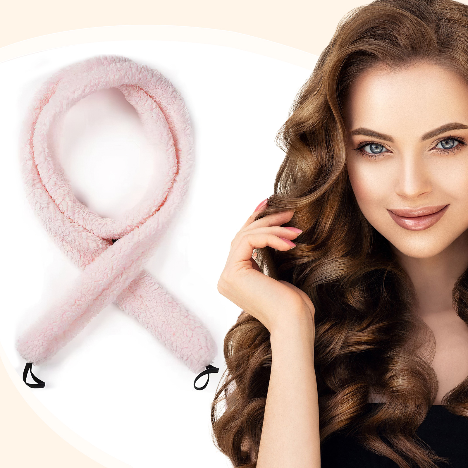 Satin Heatless Hair Curler, Lazy Natural Soft Wave DIY Heatless Curls For Sleep In Overnight, For All Hair Types 8