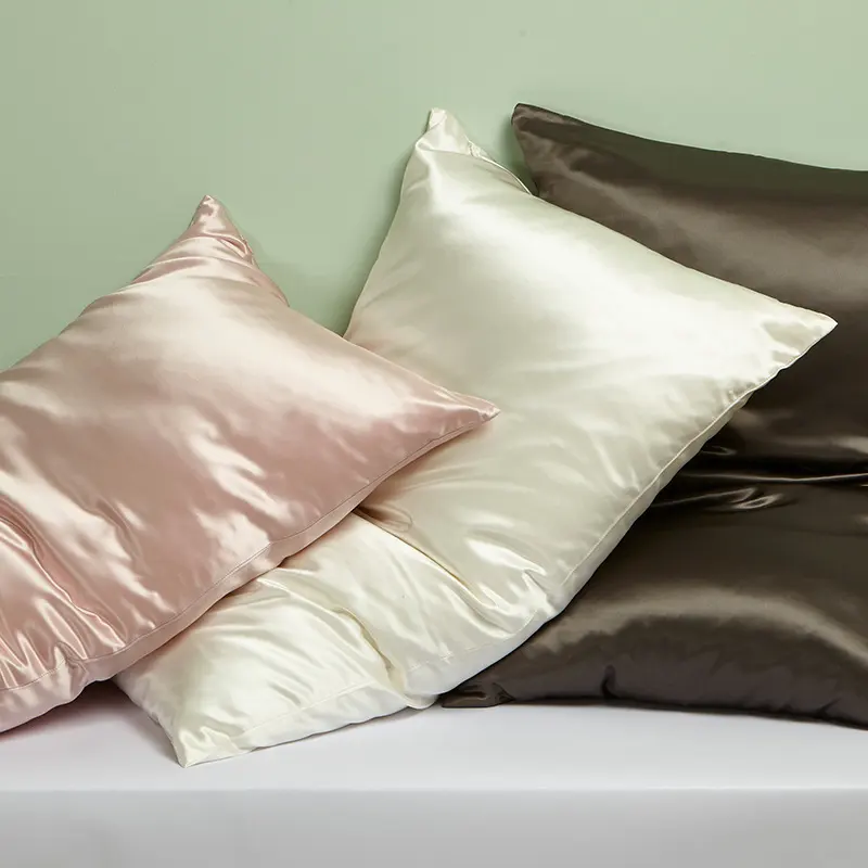 22m Pillowcase Solid Color 100 Silk Pillow Towel Can