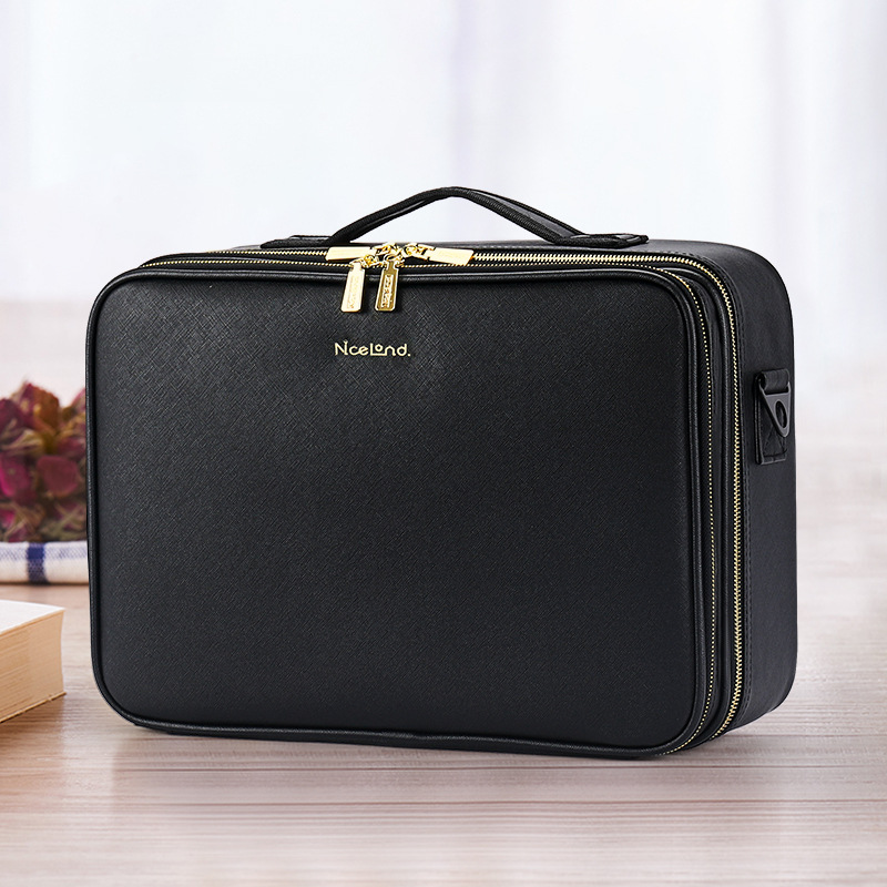 Borsa Cosmetic Porta e Grande Capacità, Leggera, Bagno di Nuova, Design Semplice, Portatile