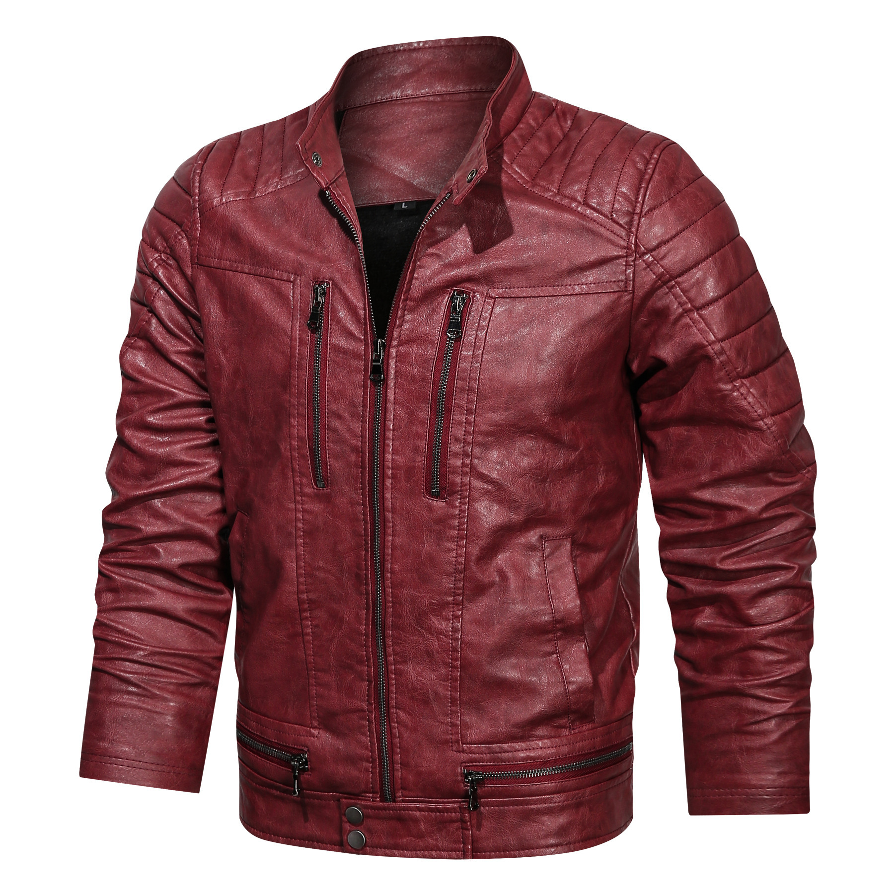 Title 5, Neue PU Herren Jacke Motorrad Rennanzug Stilvol...